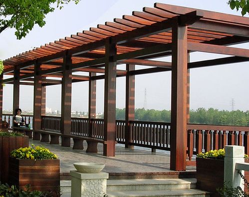 印尼菠蘿格廊架在戶外的應用圖片全集大全 三根實業(yè)說